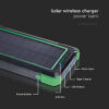 POWER BANK 10000mAh cu incarcare solara si Wireless V-TAC SKU-7835 - imagine 7