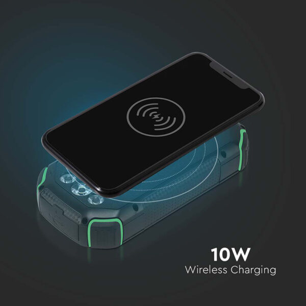 POWER BANK 30000mAh Wireless cu incarcare solara V-TAC SKU-7836 - imagine 4