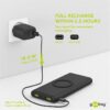 Power Bank acumulator extern wireless 10000mAh USB TYPE C PD QC3.0 Fast Charger Goobay - imagine 14