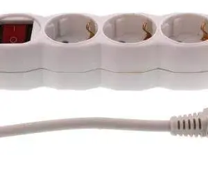 Cablu extensie Schuko 10m 3G1.5mm2 16A alb V-TAC SKU-8780