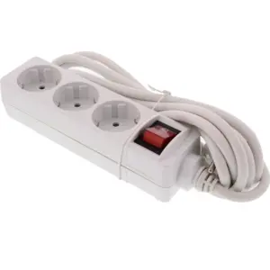 Cablu extensie Schuko 10m 3G1.5mm2 16A alb V-TAC SKU-8780