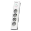 Prelungitor cu protectie 4 prize 2m alb PHILIPS SPN7040WA