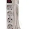 Prelungitor cu protectie la supratensiune 6 prize Schuko 3m 16A 3500W Well - imagine 2