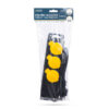 Prelungitor pentru exterior cu capac 1.5m 3 prize 3x1.5mm2 IP44 negru Delight 20223C - imagine 2