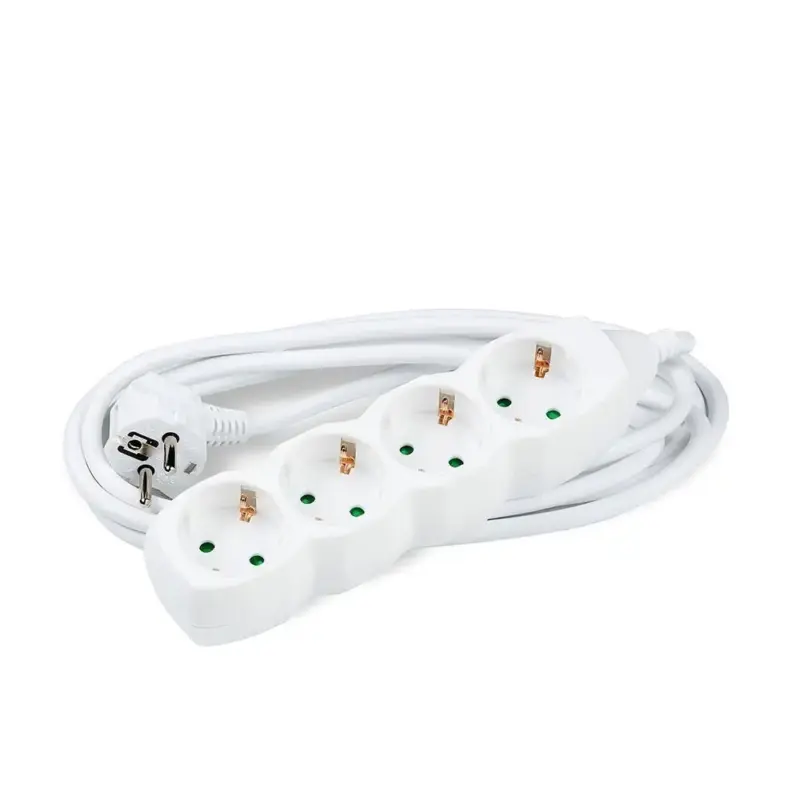 Prelungitor Technik 4 prize cablu 3x1.5mmp 1.5m alb 3500W 16A MT4W1,5M1,5-W