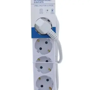 Prelungitor Well 5 prize 5m cablu 3x1.5mmp 3500W 16A EXTS-5S5M/04-WL