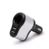 Priza bricheta auto 12-24V bricheta +2x USB 3.1A negru M'N'C