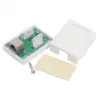 Priza de perete 8P8C FTP Cat5 1x RJ45 mama ecranat 70x45x25mm alb - imagine 2
