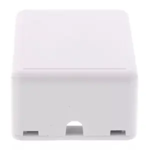 Priza de perete fara Keystone 1-port alba Well