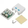 Priza dubla de perete 8P8C FTP Cat5 2x RJ45 - imagine 2