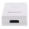 Priza dubla FTP CAT6 conector ecranat pe tencuiala Well - imagine 3