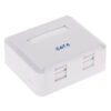 Priza dubla UTP CAT6 RJ45 8p8c - imagine 4