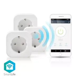 Cap prelungitor Nedis 3 prize protectie contacte fara cablu negru