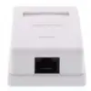 Priza simpla UTP cat6 RJ45 neecranat pe tencuiala Well