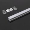 Profil aluminiu banda LED 2m 17.2x15.5 mm argintiu-mat V-TAC SKU-3354 - imagine 2