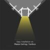 Profil aluminiu banda LED pentru rigips colt exterior 2m mat V-tac SKU-3361 - imagine 4