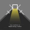Profil aluminiu banda LED pentru rigips colt interior 2m mat V-tac SKU-3362 - imagine 3