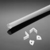 Profil aluminiu pentru banda LED 2m 15.8x15.8 mm alb pe colt V-TAC SKU-3369 - imagine 2