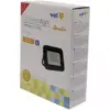 Proiector LED 20W 1600lm IP65 6500K alb rece carcasa aluminiu negru Well - imagine 3