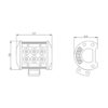 Proiector LED Auto Off Road 18W 6SMD 1200lm 97x78x64mm 12-32V CLL009 Carguard - imagine 7