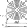 Protectie ventilator metal 120x120mm surub 4.6mm TQSolution FG-12 - imagine 2