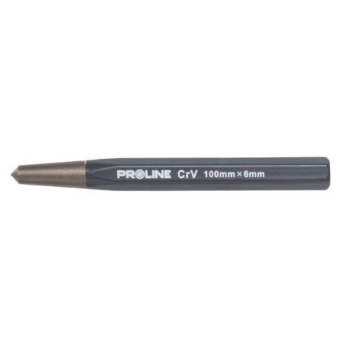 Punctator ascutit pentru metal 100x6mm din otel crom-vanadiu calit de inalta calitate Proline 31356