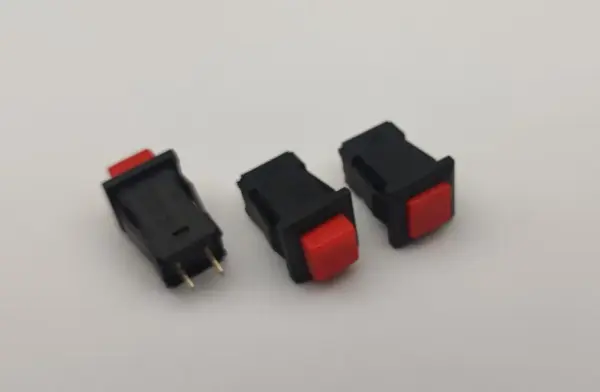 Push Buton cu retinere "NO" plastic 14x14x20mm 1A/250V - imagine 2