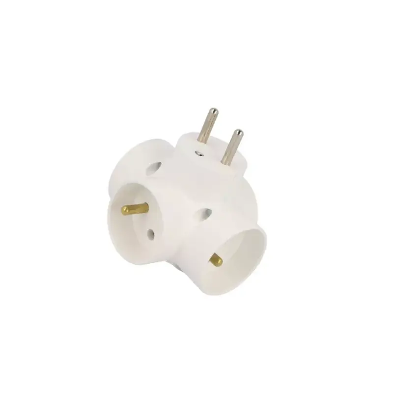 R-48/Z Conector AC supply splitter Layout 2P+PE white TIMEX-ELEKTRO