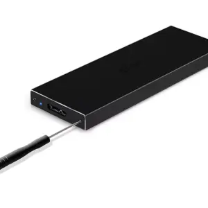 Rack extern M.2 B-Key SATA SSD NGFF compatibil 2230 2242 2260 2280 USB 3.0 carcasa aluminiu negru i-tec