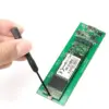 Rack extern M.2 B-Key SATA SSD NGFF compatibil 2230 2242 2260 2280 USB 3.0 carcasa aluminiu negru i-tec - imagine 4