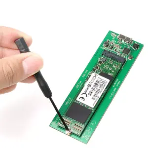 Rack extern M.2 B-Key SATA SSD NGFF compatibil 2230 2242 2260 2280 USB 3.0 carcasa aluminiu negru i-tec