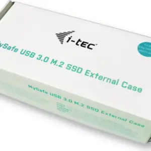 Rack extern M.2 B-Key SATA SSD NGFF compatibil 2230 2242 2260 2280 USB 3.0 carcasa aluminiu negru i-tec