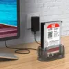 Rack HDD 2.5 3.5 inch USB 3.0 transparent cu docking station Orico - imagine 4