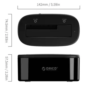 Rack HDD Orico 6218US3 USB 3.0 HDD cu docking station negru