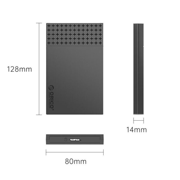 Rack HDD/SSD USB3.0 2.5" SATA MAX.6TB Orico 2526U3-V1-BK negru - imagine 2