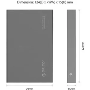Rack HDD USB 3.0 Tool Free 2.5 inch SATA argintiu Orico 2518S3
