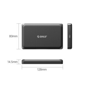 Rack SSD/HDD V1 USB 3.0 SATA 2.5" Orico 2189U3-V1-BK negru 128x82x14.5mm