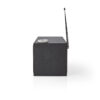 Radio cu internet FM Bluetooth telecomanda 18W negru Nedis - imagine 3