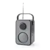 Radio FM Nedis 1.8W gri / negru maner de transport - imagine 2