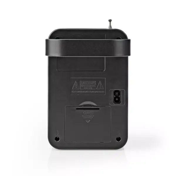 Radio FM Nedis 1.8W gri / negru maner de transport - imagine 4