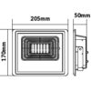 Reflector LED 12W 6000K 550lm cu incarcare solara V-TAC - imagine 7