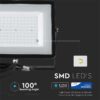 Reflector LED SMD 100W 8000lm 6400K IP65 negru cu cip SAMSUNG V-Tac SKU-414 - imagine 5