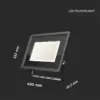 Reflector LED SMD 200W 17600lm 6400K alb rece IP65 negru V-tac SKU-6734 - imagine 2