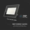 Reflector LED SMD 200W 17600lm 6400K alb rece IP65 negru V-tac SKU-6734 - imagine 5