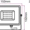 Reflector LED SMD 20W 1600lm 6400K IP65 GRI CIP SAMSUNG V-TAC - imagine 2