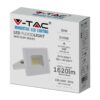 Reflector LED SMD 20W 6500K alb rece 1620lm IP65 alb V-Tac SKU-215951 - imagine 2