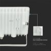 Reflector LED SMD 20W 6500K alb rece 1620lm IP65 alb V-Tac SKU-215951 - imagine 5