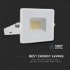 Reflector LED SMD 20W 6500K alb rece 1620lm IP65 alb V-Tac SKU-215951 - imagine 6