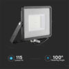Reflector LED SMD Slim 50W 5750lm 6500K IP65 negru CIP SAMSUNG V-Tac SKU-21761 - imagine 9