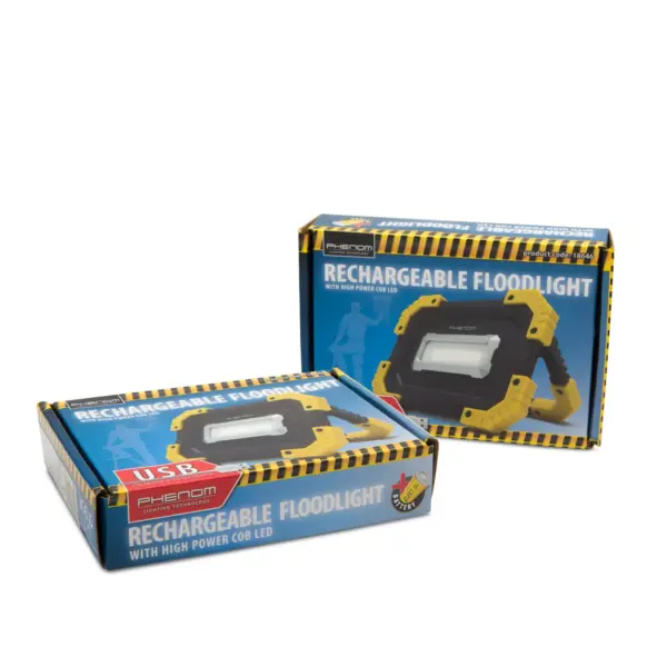 Reflector multifunctional COB LED reincarcabil USB acumulator incorporat 2x2200mAh 16W 1000lm IPX4 Phenom - imagine 6